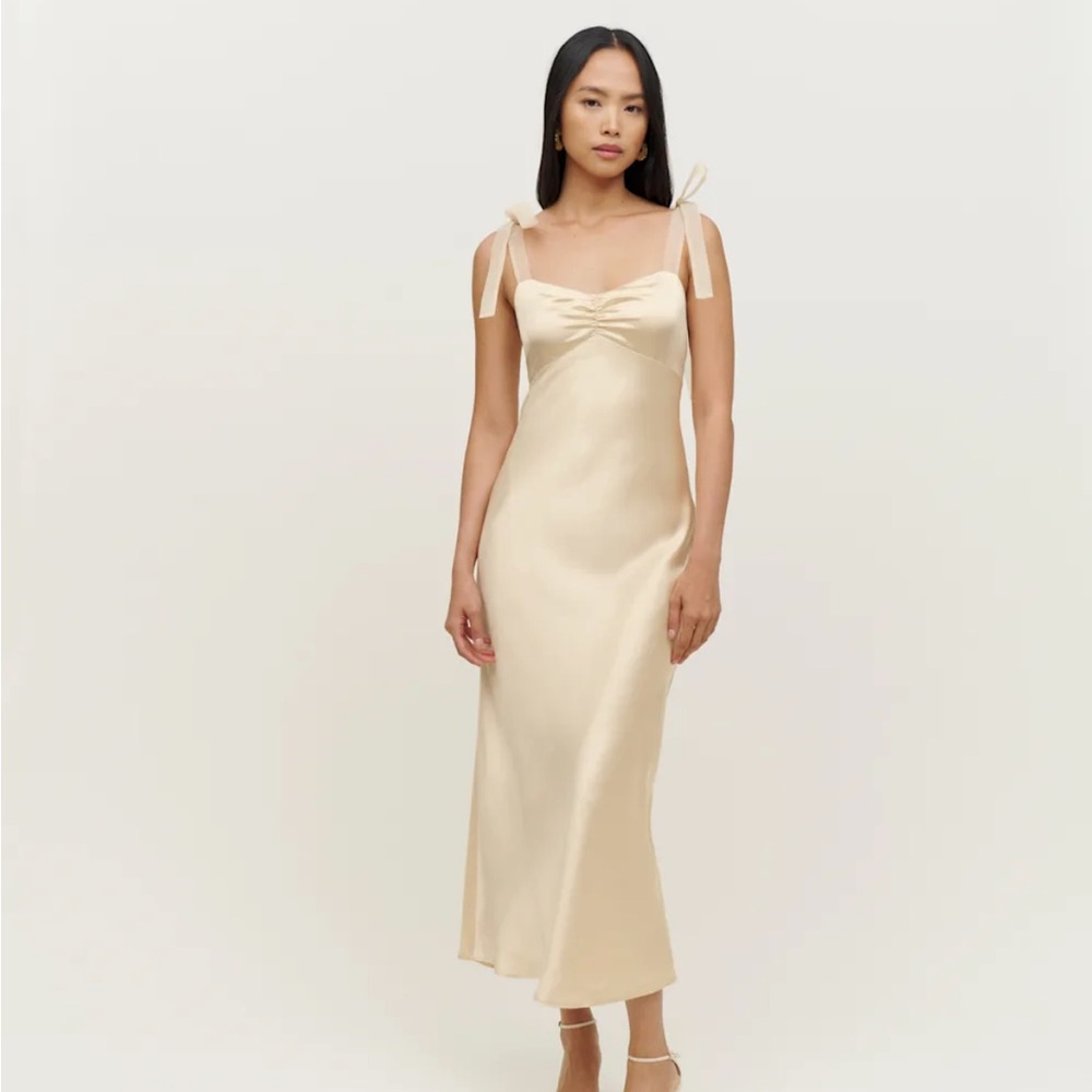 Reformation Alene Silk Dress